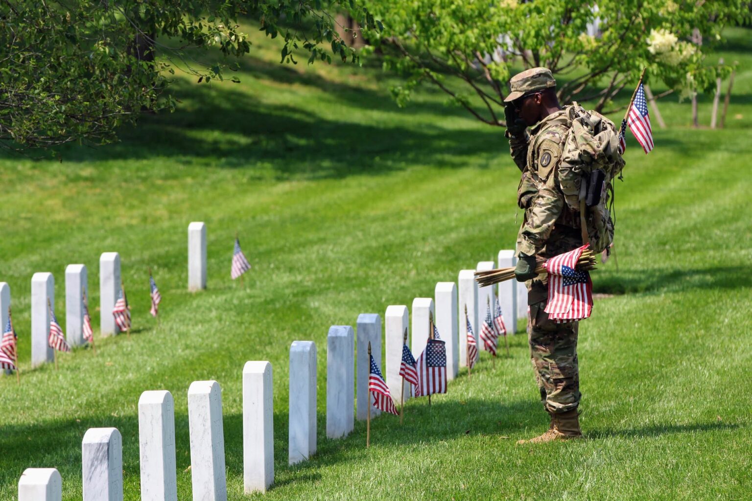 A Solemn Memorial Day Tradition In Arlington’s Garden Of Stone